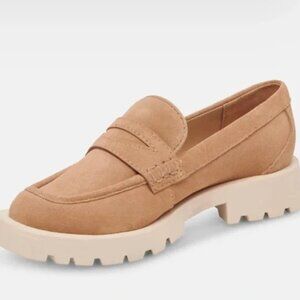 Dolce Vita Elias Lug Sole Toffee Suede Loafers
